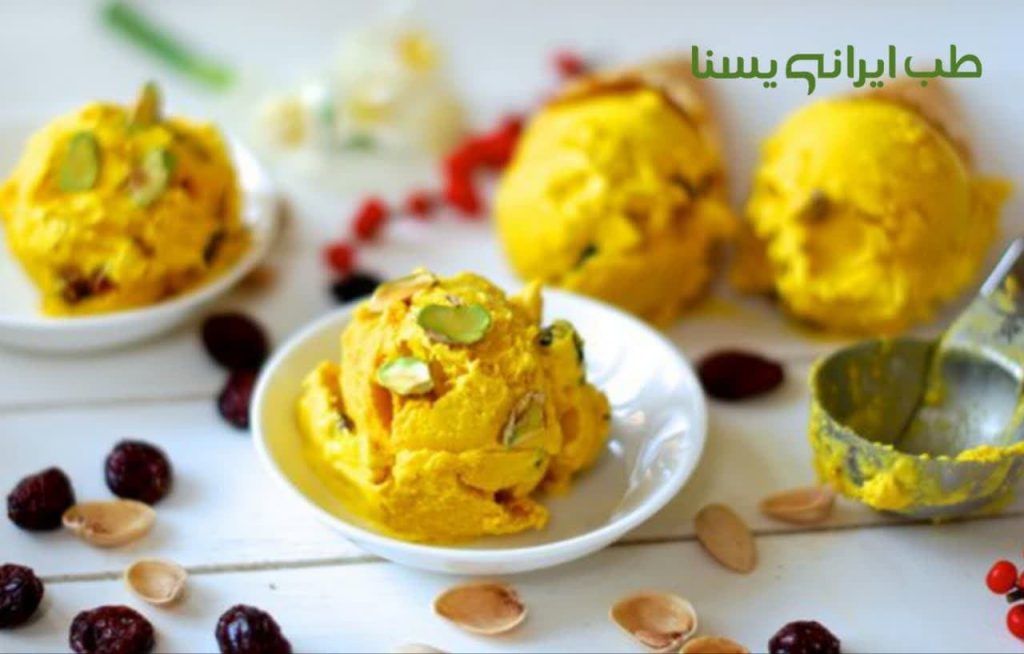 بستنی زعفرانی